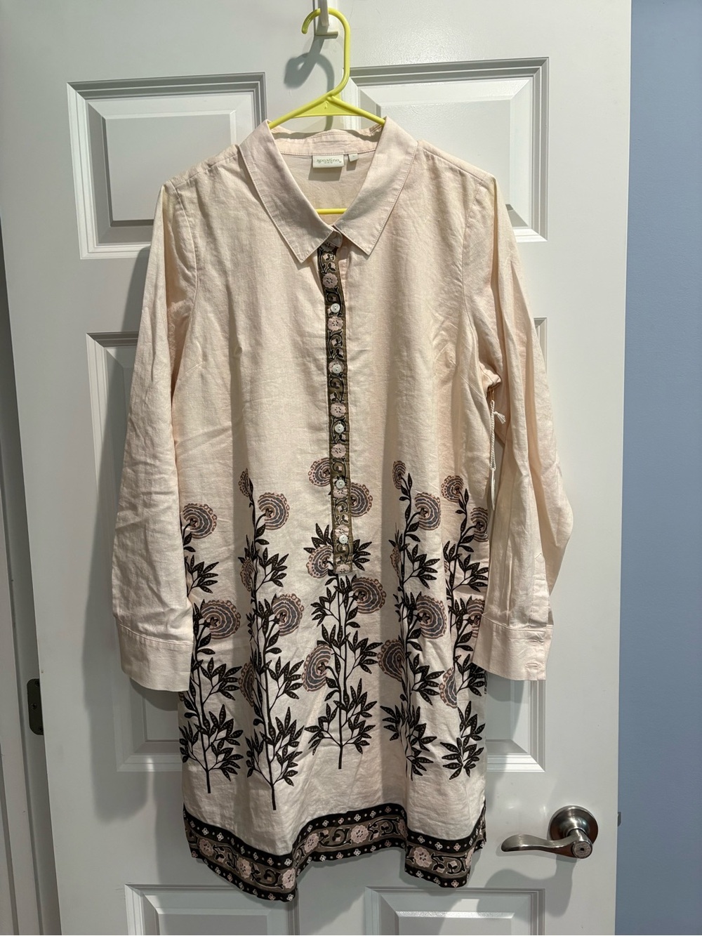 NWT,Spartina 449,Penelope Dress St. Augustine Stems,Size Large - Picture 2 of 7